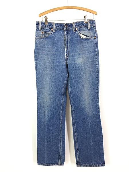 古着 90s USA製 Levi's 517 ブルー デニム ブーツカット パンツ