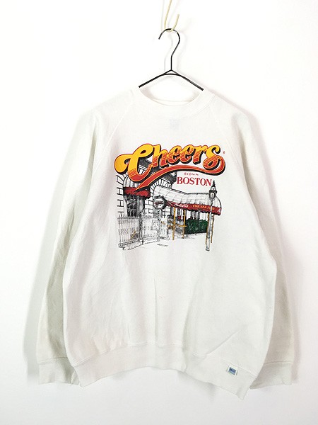 古着 80s USA製 Cheers ボストン レストラン スウェット トレーナーL 古着の通販は