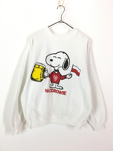 【希少】80s USA製 SNOOPY スヌーピー パロディ スウェット XL