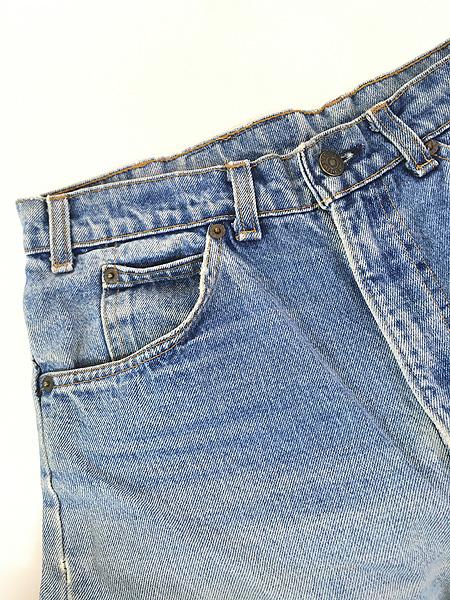古着 80s USA製 Levi's 517-0217 ヒゲ ブルー デニム ブーツカット パンツ ジーンズ W33 L30 古着の通販は