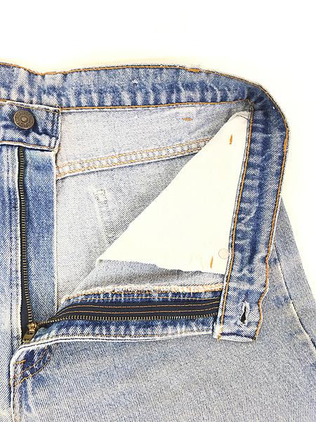 古着 80s USA製 Levi's 517-0217 ヒゲ ブルー デニム ブーツカット パンツ ジーンズ W33 L30 古着の通販は