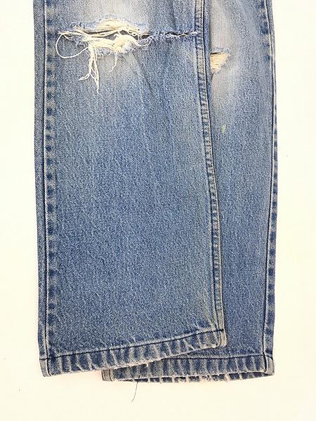 古着 80s USA製 Levi's 517-0217 ヒゲ ブルー デニム ブーツカット パンツ ジーンズ W33 L30 古着の通販は