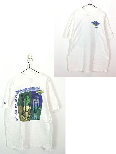 古着 90s Hard Rock Cafe 「MYRTLE BEACH」 エジプト ハードロック T