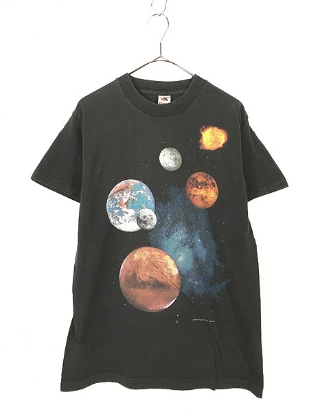 古着 90s 宇宙 惑星 太陽 グラフィック アート Tシャツ M 古着｜au PAY マーケット