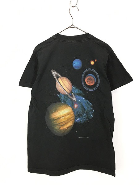 古着 90s 宇宙 惑星 太陽 グラフィック アート Tシャツ M 古着｜au PAY マーケット