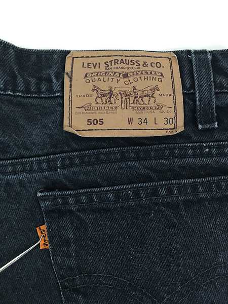 古着 90s USA製 Levi's 505-4159 ブラック デニム パンツ ジーンズ