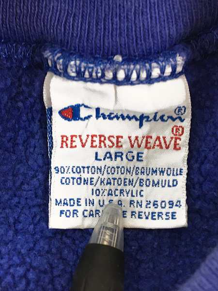 古着 90s USA製 Champion Reverse Weave ワンポイント ポケット付 ...