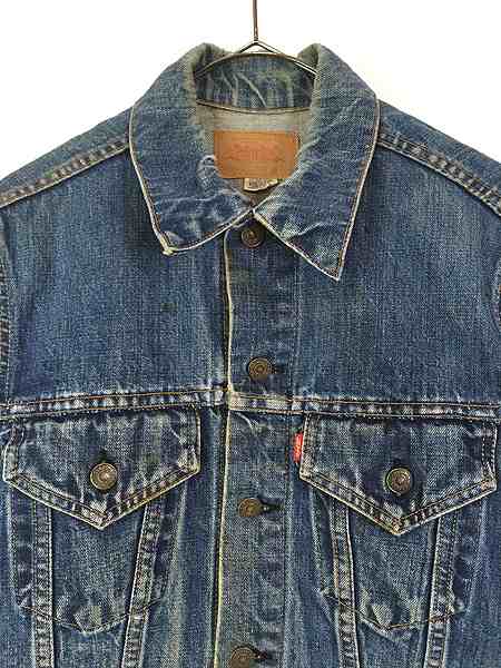 古着 70s USA製 Levi's 70505-0217 4th ブルー デニム ジャケット Gジャン 40 古着｜au PAY マーケット