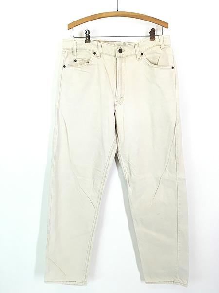 古着 90s USA製 Levi's 550 生成 アイボリー カラー デニム パンツ ジーンズ テーパード W35 L33の通販は 8,140円