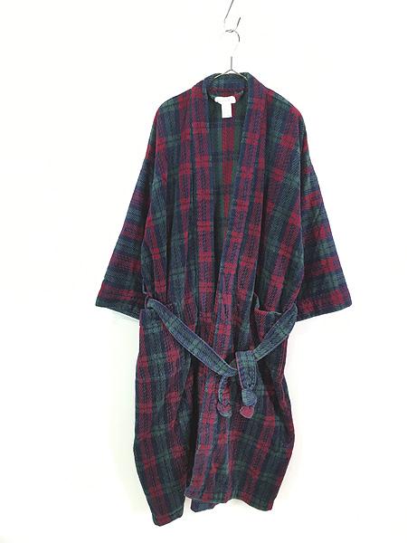 古着 90s Christian Dior カラフル チェック パイル ガウン コート パーカー 5部袖丈 One Sizeの通販は