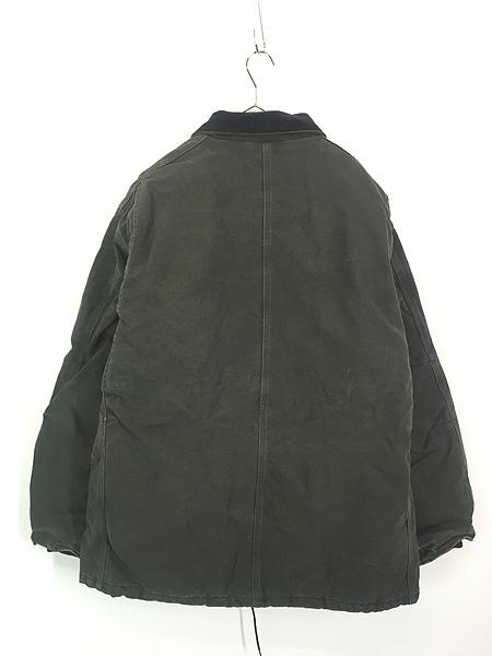 Carhartt トラディショナルコート モスグリーン 古着 Carhartt MOS モスグリーン ダック パデット