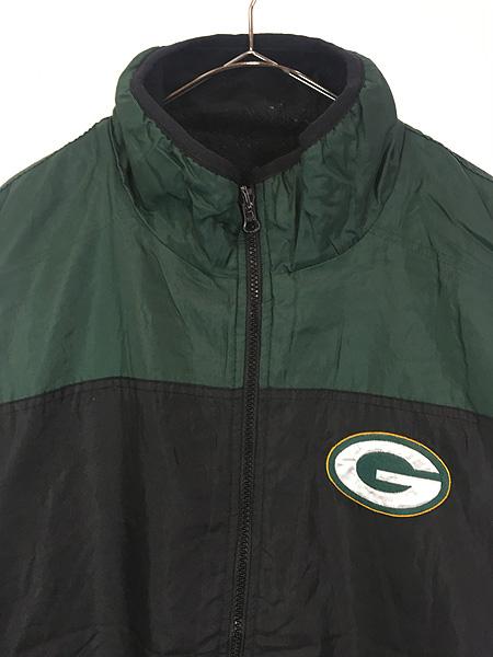古着 90s NFL Green Bay Packers パッカーズ ナイロン×フリース