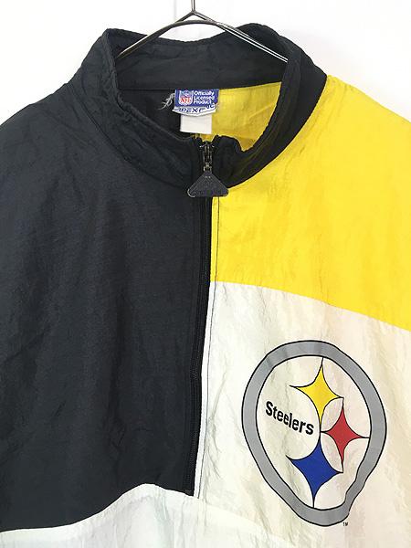 90s NFL スティーラーズ ナイロンジャケット 古着 90s NFL Pittsburgh Steelers スティーラーズ ナイロン