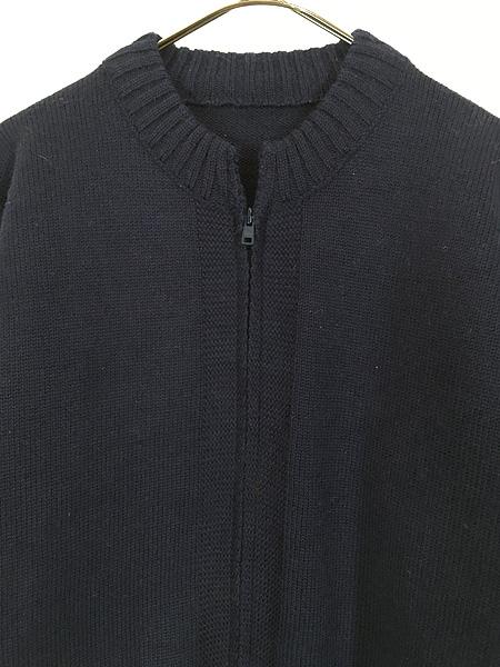 古着 80s 英国製 Le Tricoteur 人気 ガンジー フィッシャーマン パチポケ ヘビー ウール ニット カーディガン XL位の通販は