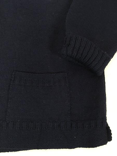 古着 80s 英国製 Le Tricoteur 人気 ガンジー フィッシャーマン パチポケ ヘビー ウール ニット カーディガン XL位の通販は