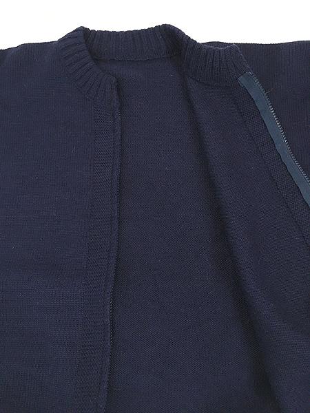 古着 80s 英国製 Le Tricoteur 人気 ガンジー フィッシャーマン パチポケ ヘビー ウール ニット カーディガン XL位の通販は