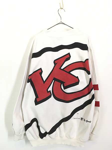 古着 90s Canada製 NFL Kansas City Chiefs チーフス 特大 プリント