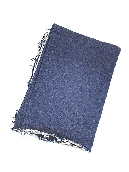 雑貨 古着 80s 100%コットン 濃紺 ヘビー オンス デニム カバー ファブリック リメイク生地としても 古着の通販は 21,890円