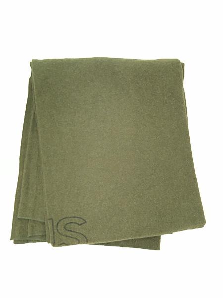 60's US ARMY ステンシル入り ウールブランケット 大判 60's US ARMY