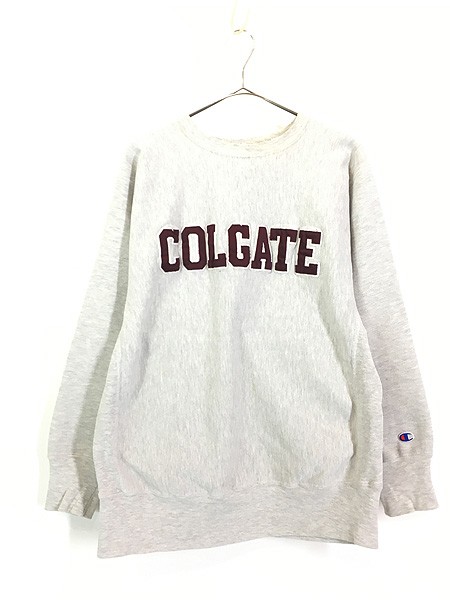 古着 90s USA製 Champion Reverse Weave 「COLGATE」 リバース スウェット XL 古着