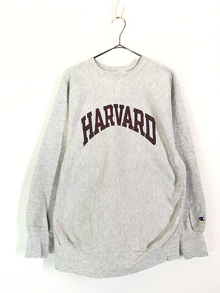 古着 90s Champion Reverse Weave 人気 「HARVARD」 染込み リバース スウェット XL 古着