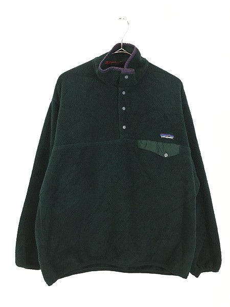 古着 95s Patagonia スナップT シンチラ フリース ジャケット 人気 ハンター!! L 古着