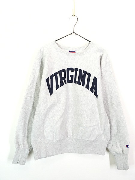 古着 00s Champion Reverse Weave 「VIRGINIA」 アーチ プリント リバース スウェット L 古着