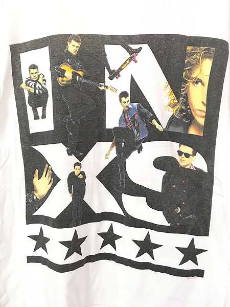 古着 80s INXS 「calling all nations tour」 ツアー ロック バンド T