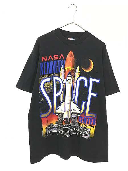 USA製 vintage 古着 ロケット スペースシャトル tee Tシャツ - 通販