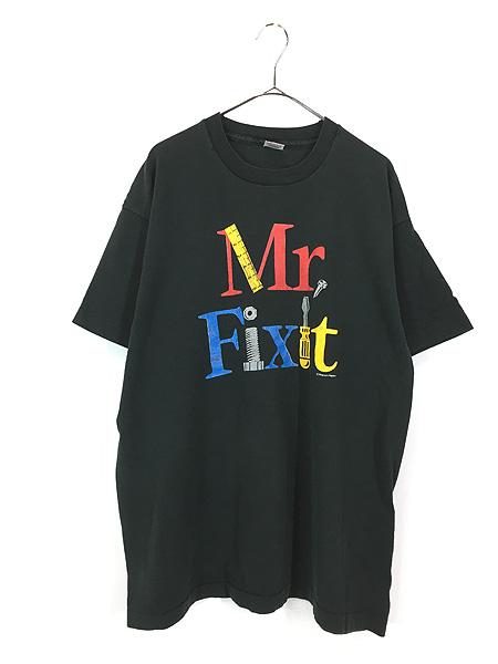 古着 90s USA製 Mr Fixit カラフル 工具 アート Tシャツ XL 古着の通販は