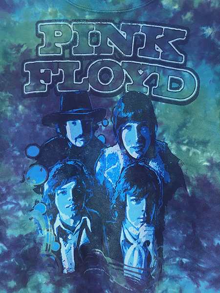 古着 00s Pink Floyd フォト プログレ ロック バンド タイダイ Ｔ