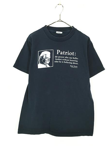 古着 90s USA製 Mark Twain 「Patriot」 偉人 フォト Tシャツ M 古着の通販は 8,690円