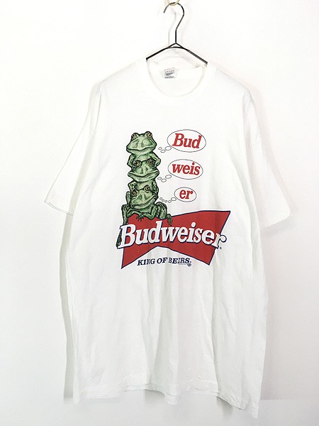 古着 90s USA製 Budweiser ビール 企業 レアパターン!! 3連 カエル グラフィック Tシャツ XXL 古着の通販はau PAY  マーケット - 古着屋ドラセナ | au PAY マーケット－通販サイト