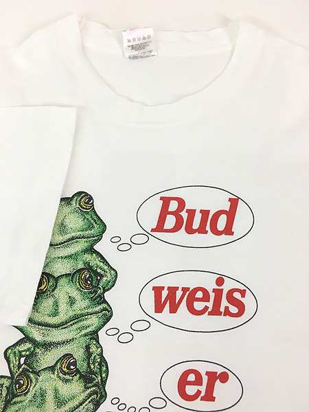 希少 XL USA製 90's Budweiser 3 Frogs Tシャツ - Tシャツ/カットソー