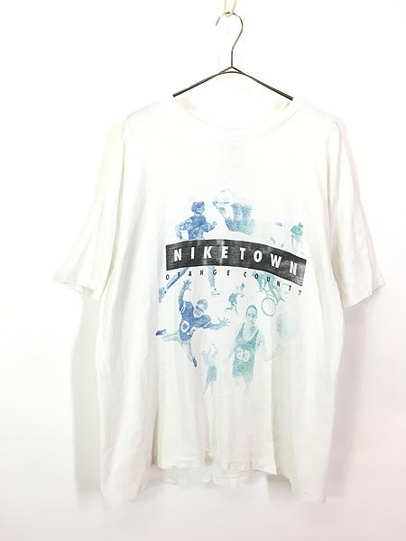 古着 90s USA製 NIKE 「NIKE TOWN」 マルチ スポーツ フォト Tシャツ L 古着の通販は 6,490円