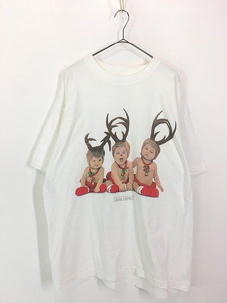 90s ビンテージ 洒落◎ ANNE GEDDES Tシャツ ベビー アート