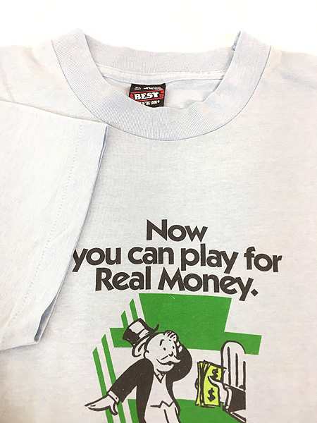 古着 90s USA製 MONOPOLY ボードゲーム キャラクター Tシャツ XL 古着