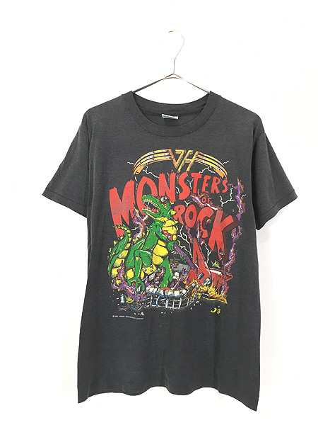 古着 80s USA製 VAN HALEN 「MONSTERS OF ROCK」 ヘヴィ メタル ロック バンド Tシャツ L 古着