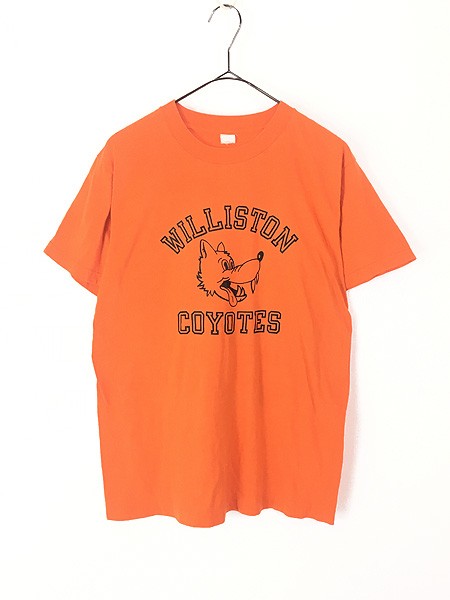 古着 80s Williston Coyotes 3段 カレッジ Tシャツ L位 古着の通販は 5,940円