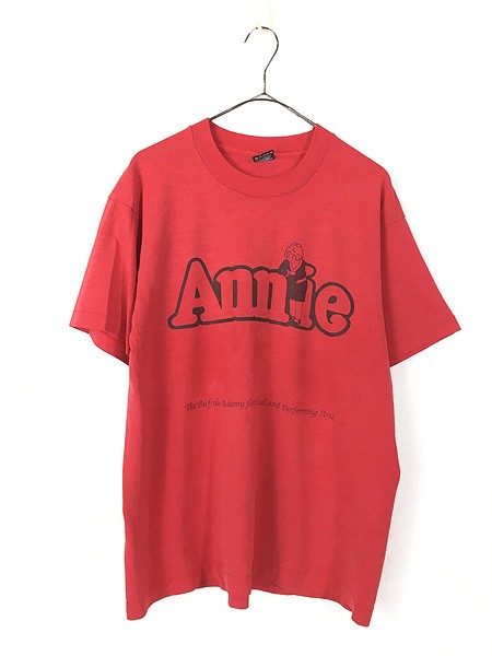 古着 80s USA製 Annie アニー ミュージカル 絵本 Tシャツ L 古着の通販