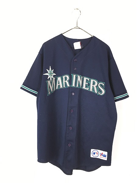 MLB Seattle Mariners 90s 大きめサイズ 古着ゲームシャツ-