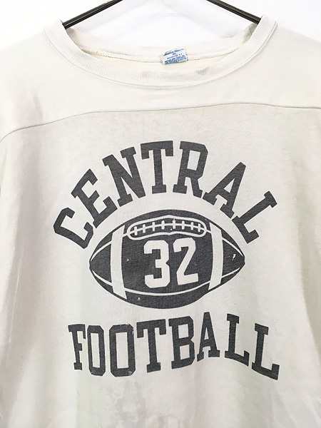 古着 70s USA製 Champion 「CENTRAL FOOTBALL」 染込み レーヨン