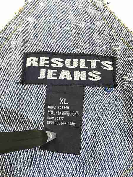 古着 90s RESULTS JEANS ホログラム ロゴ パッチ デニム ショーツ 