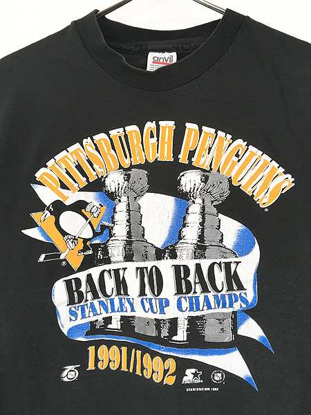 古着 90s USA製 NHL Pittsburgh Penguins ペンギンズ チャンピオン