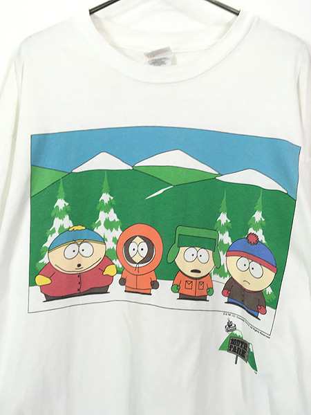 古着 90s SOUTH PARK サウスパーク アニメ キャラクター Tシャツ XL