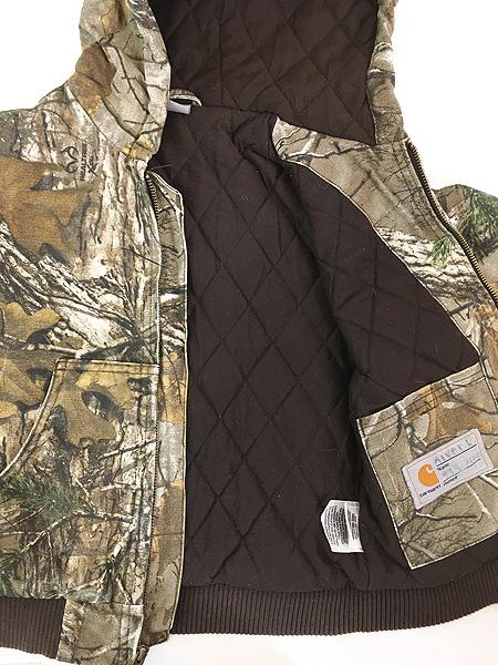 キッズ 古着 Carhartt リアルツリー カモ 迷彩 ダック ワーク