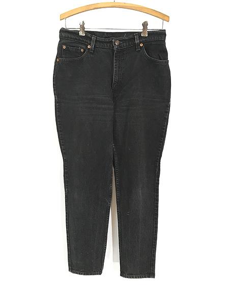 レディース 古着 90s Levi's 512 ブラック デニム スキニー パンツ ジーンズ W31 L28 古着の通販は 10,890円