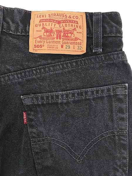 レディース 古着 90s Levi's 505-0260 ブラック デニム パンツ