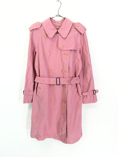 BURBERRY ピンク ダブルブレスト トレンチコート BURBERRY ピンク ダブルブレスト トレンチコート