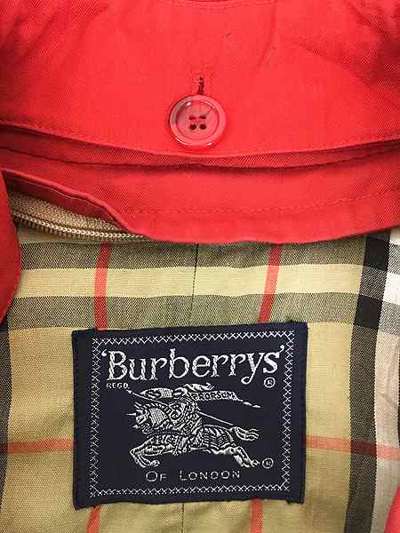 レディース 古着 90s Burberry 裏地 チェック ダブル ブレスト トレンチ コート フルセット L位 古着